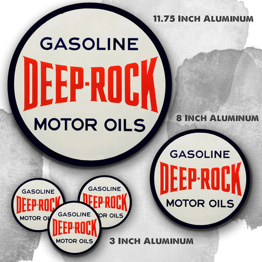 Round Signs - Deep Rock Gasoline Motor Oils