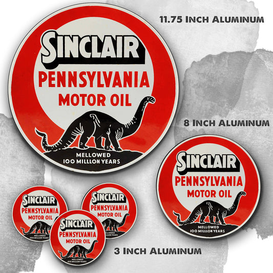 Round Signs - Sinclair Pennsylvania Motor Oil