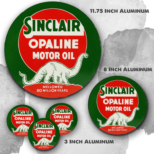 Round Signs - Sinclair Opaline Motor Oil