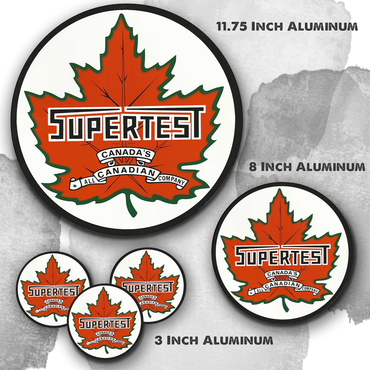 Round Signs - Canada Supertest Motor Oils Gasoline