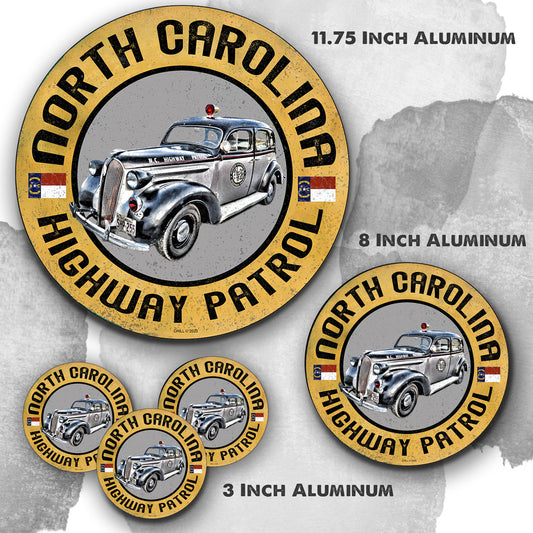 Round Signs - North Carolina State Highway Patrol Patrol Car