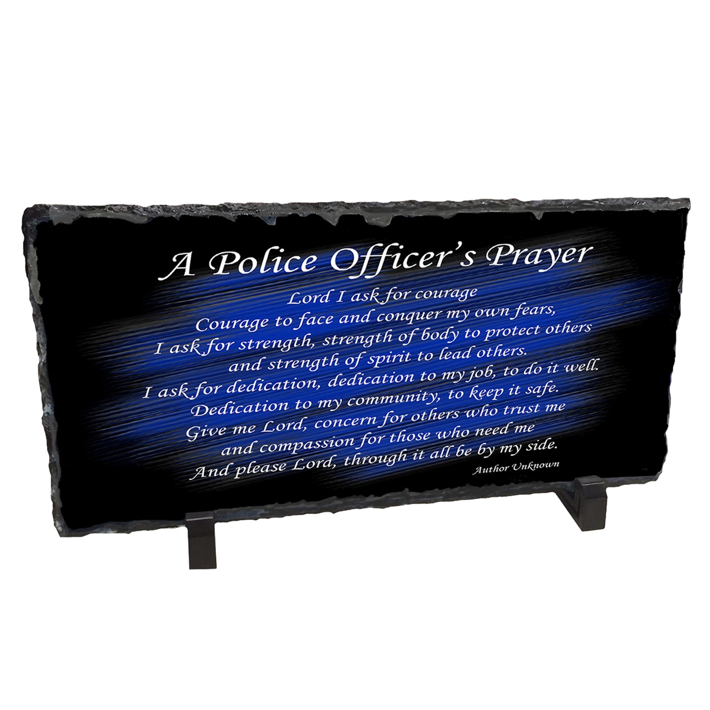 SR-005 Slate Rock - Thin Blue Line A Police Officer's Prayer