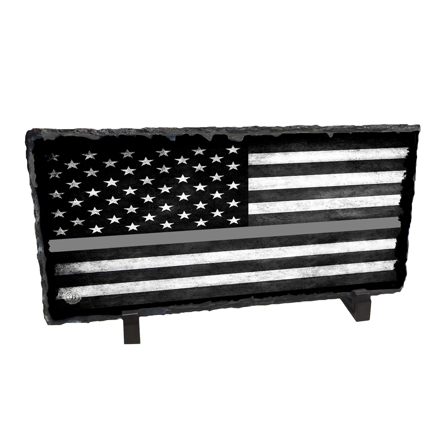 SR-009 Slate Rock - Corrections Officer Thin Gray Line American Flag