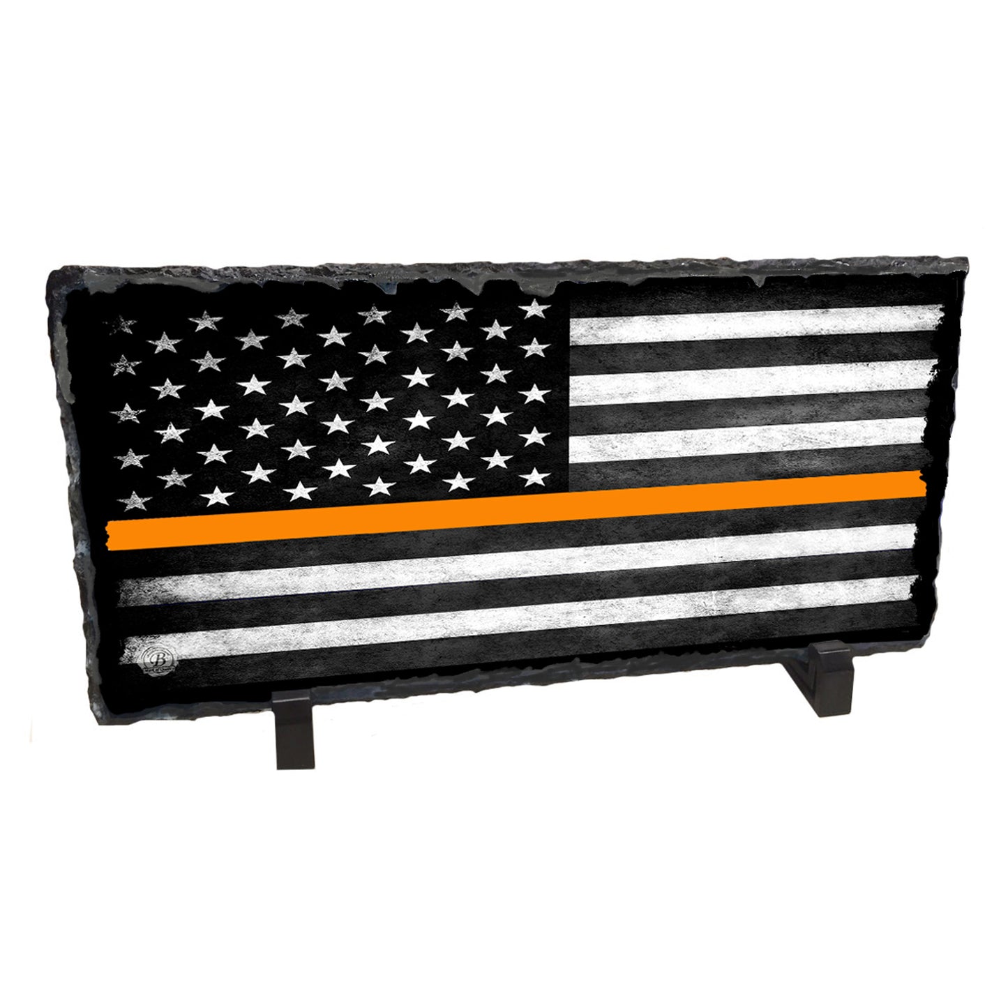 SR-013 Slate Rock - Search And Rescue Thin Orange Line American Flag