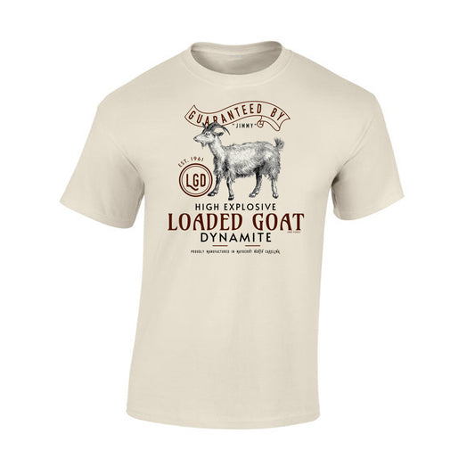 TS-004 T-shirt Cotton - Mayberry Loaded Goat With Dynamite