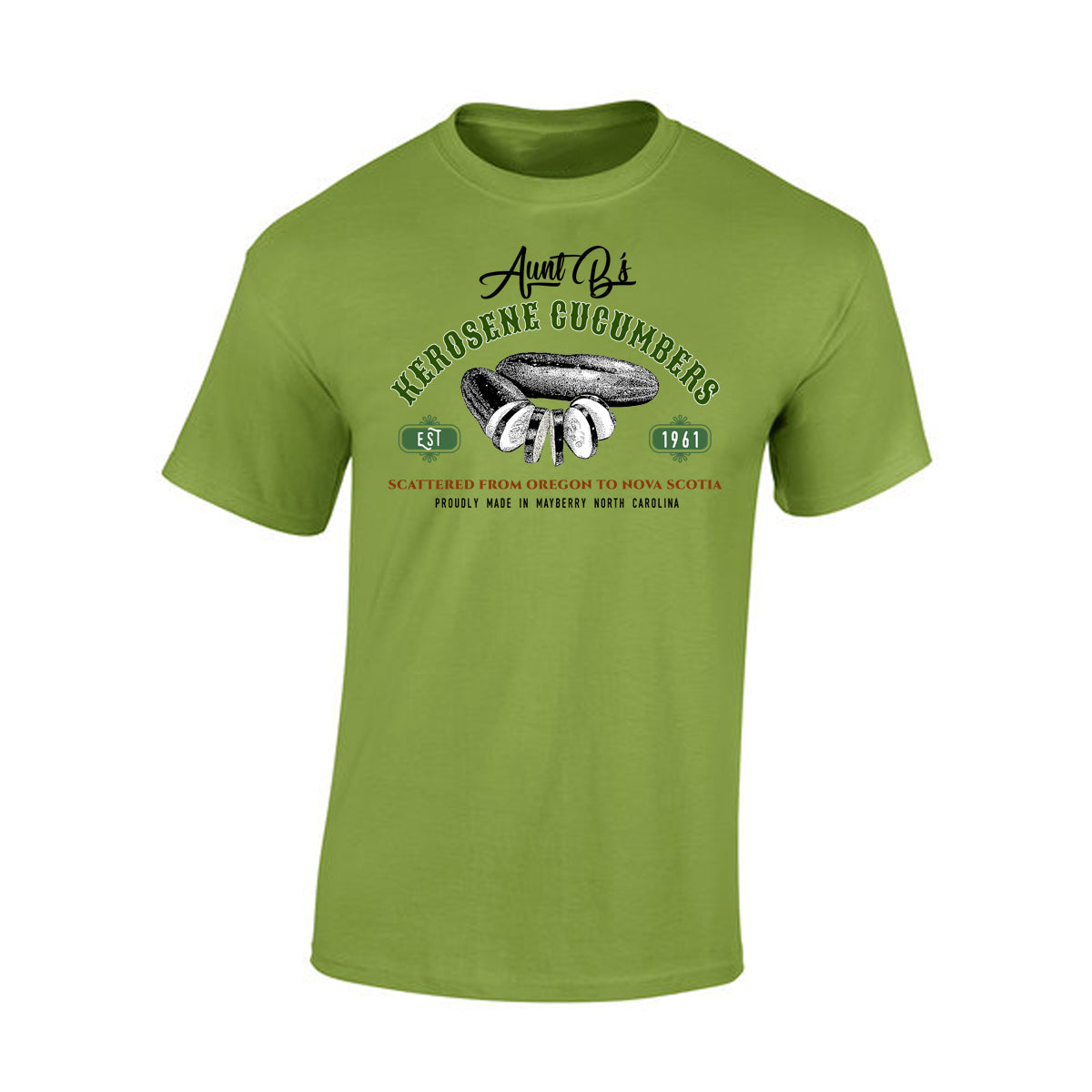 TS-009 T-shirt Cotton - Mayberry NC Aunt Bea's Kerosene Cucumbers