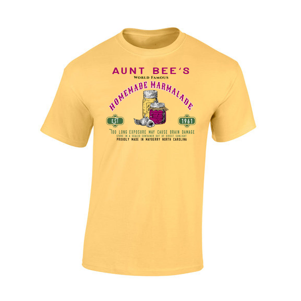 TS-010 T-shirt Cotton - Mayberry Aunt Bee's Marmalade Jelly Design