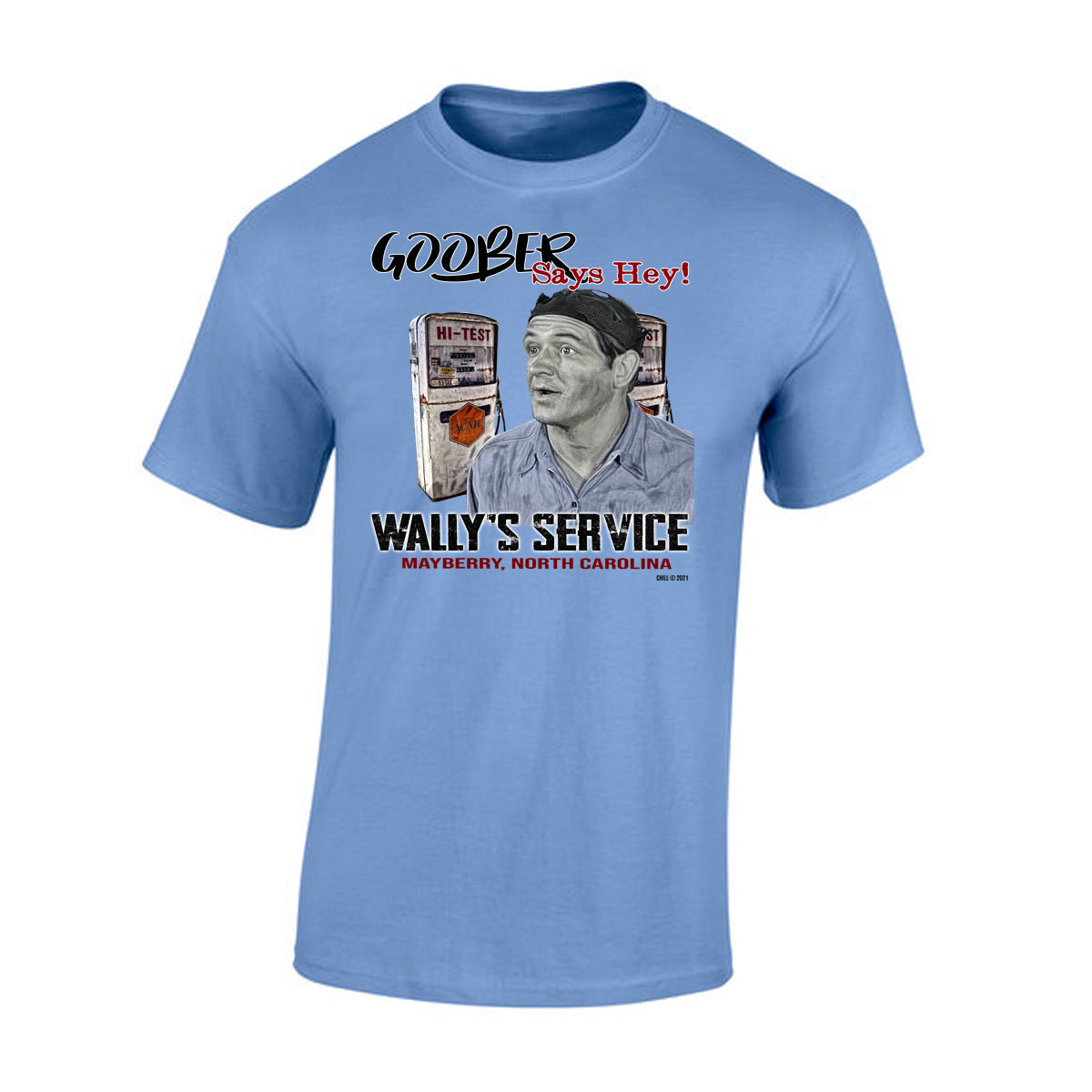 TS-008 T-shirt Cotton - Mayberry NC Goober Says Hey