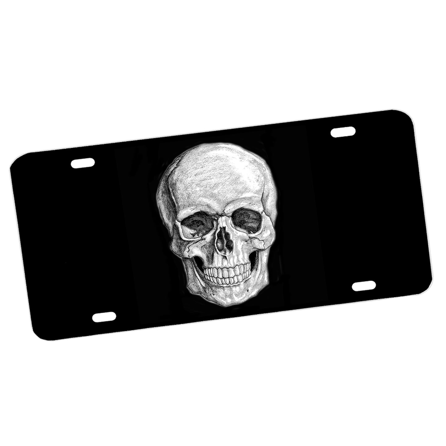 LP-235 Skull WEB License Plate