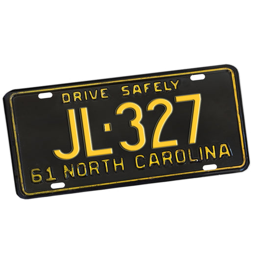 LP-1307 License Plate - Squad Car JL-327