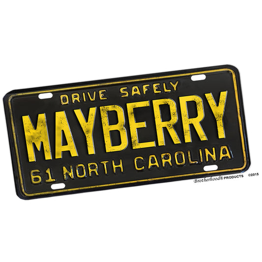 LP-1308 License Plate - NC 1961 Mayberry