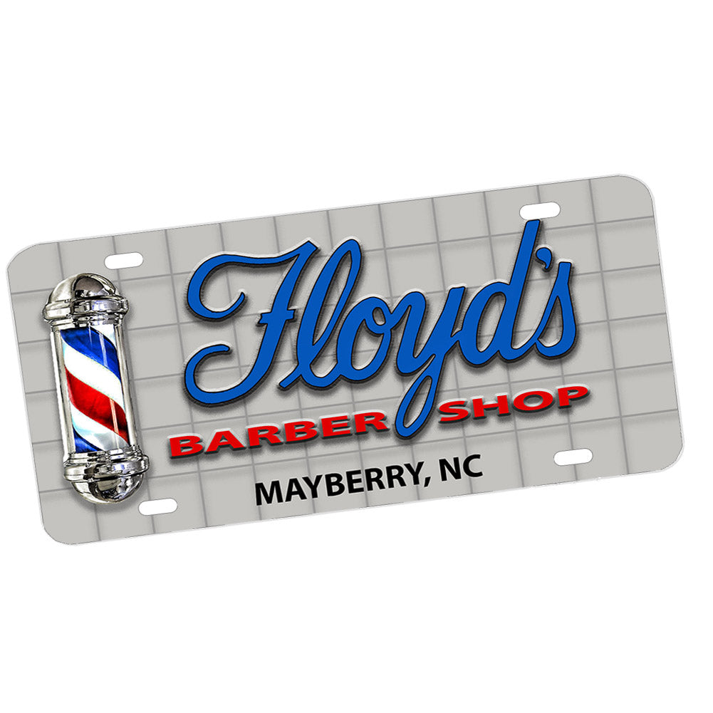 LP-1309 License Plate - Floyds Barber Shop