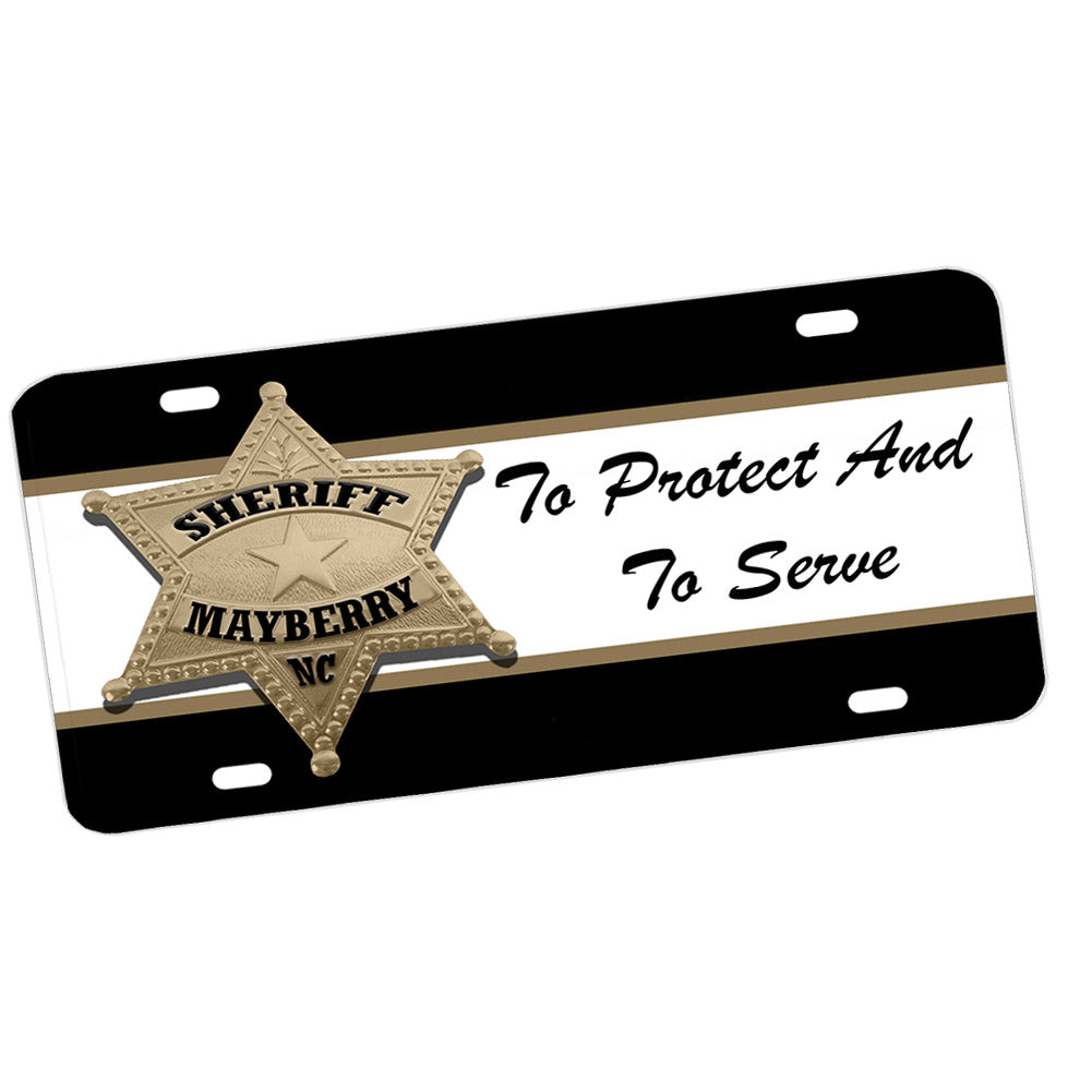 LP-1327 License Plate - Mayberry To Protect and to Serve