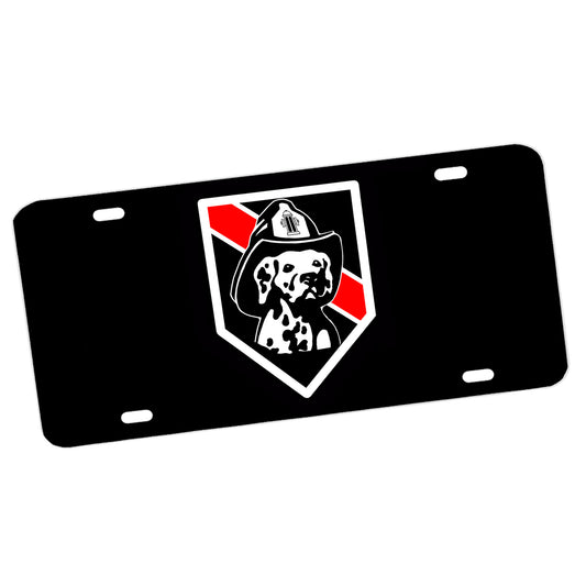 LP-202 Fire Dalmation WEB License Plate