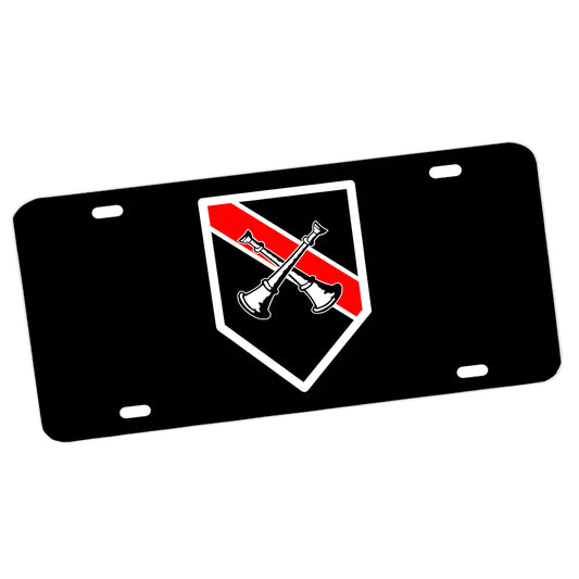 LP-205 Firefighter Two Bugles Captain Rank License Plate