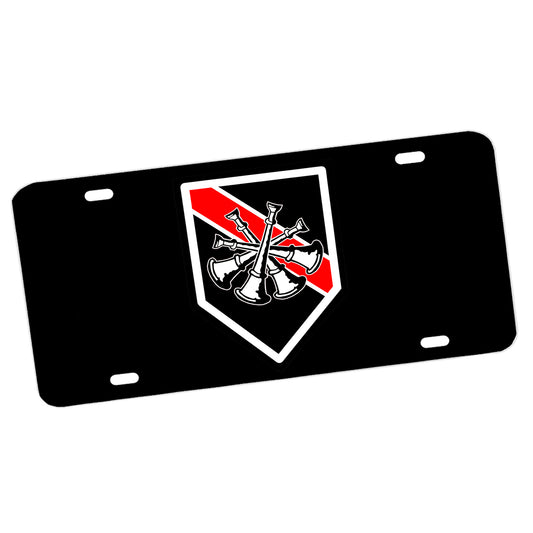 LP-173 Crossed Bugles Emblem License Plate