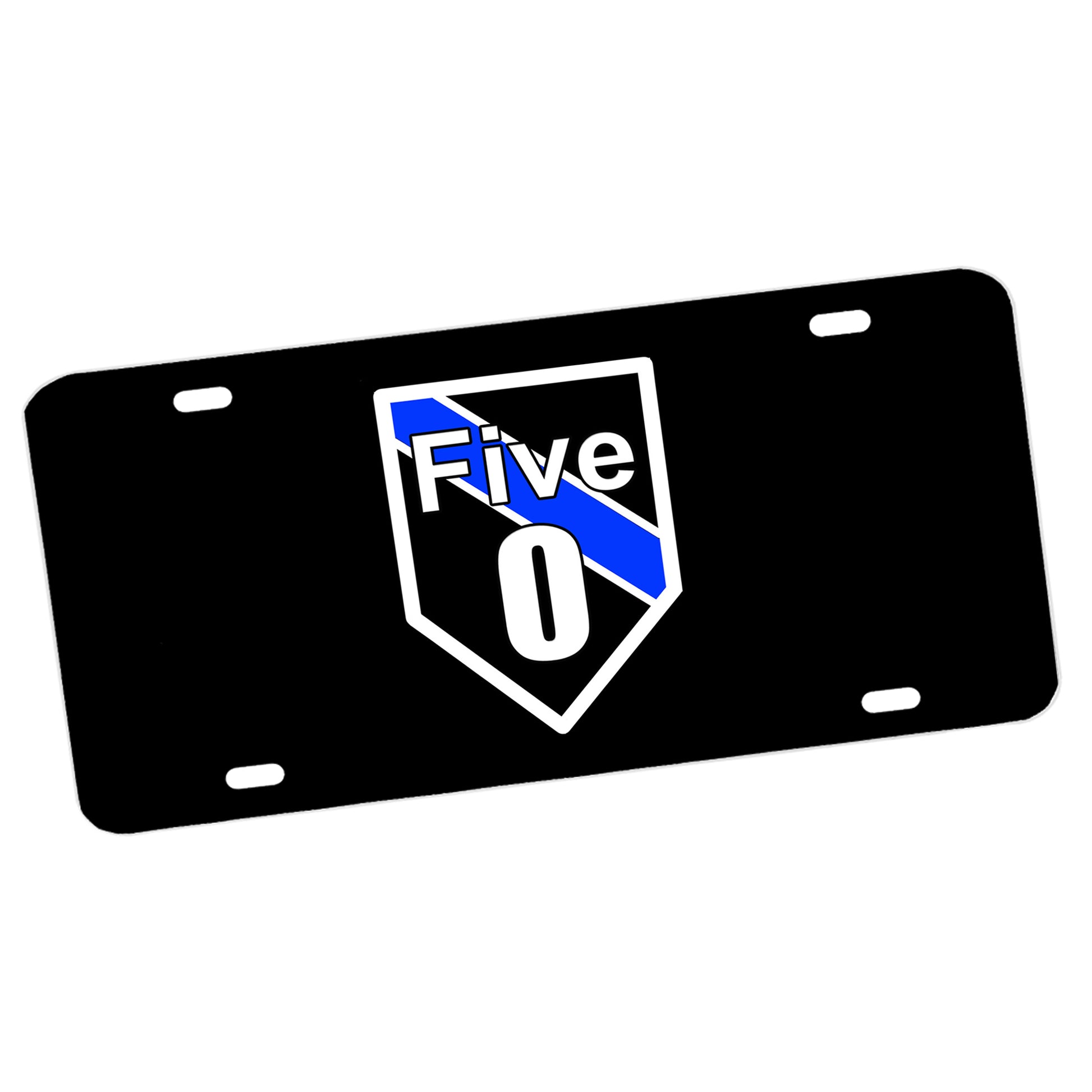 LP-168 Five 0 Shield Design License Plate