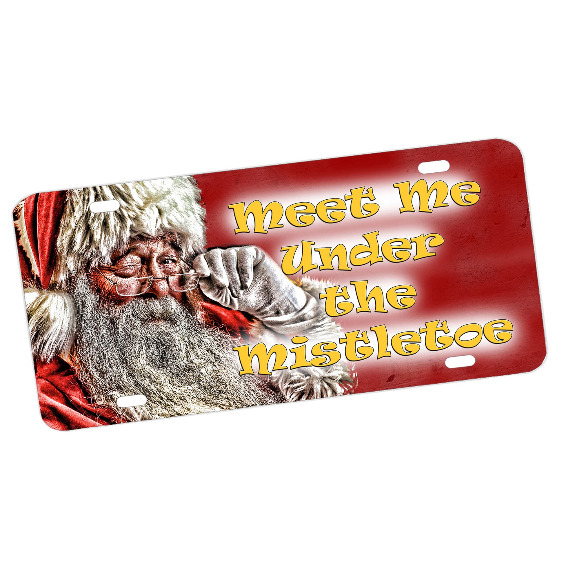 LP-144 Santa Claus Mistletoe License Plate