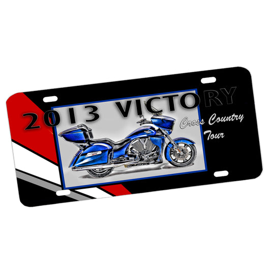 LP-138 2013 Victory Motorcycle Cross Country Tour License Plate