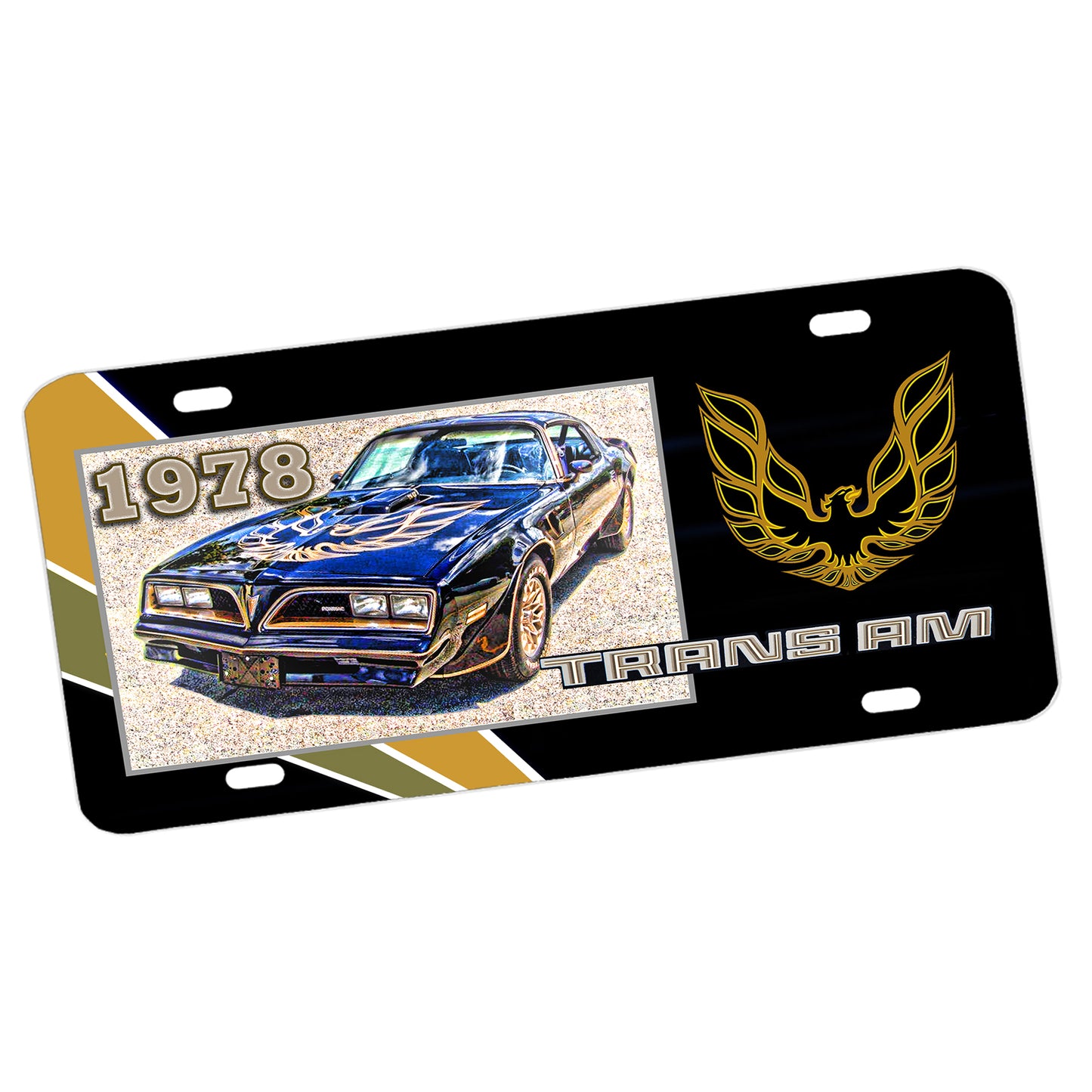 LP-131 Vintage 1978 Trans Am Angle License Plate