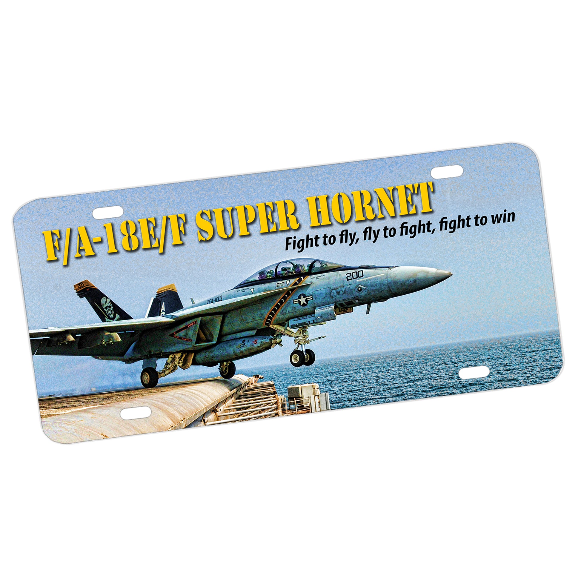 LP-130 F/A-18E/F Super Hornet Tribute License Plate