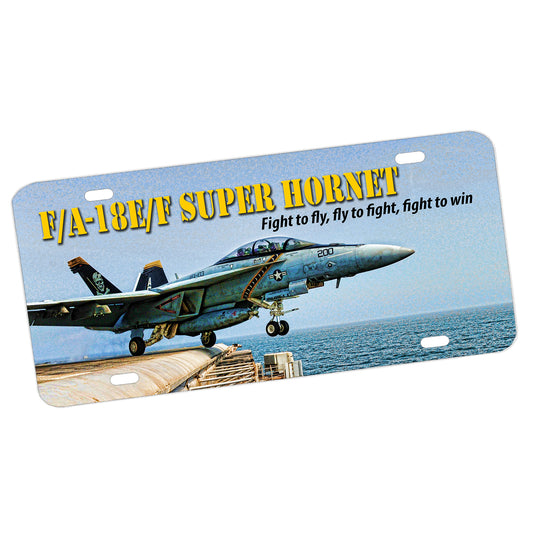 LP-130 F/A-18E/F Super Hornet Tribute License Plate