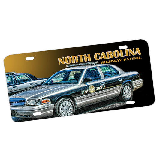 LP-281 Police Ncshp Crown Vic WEB License Plate