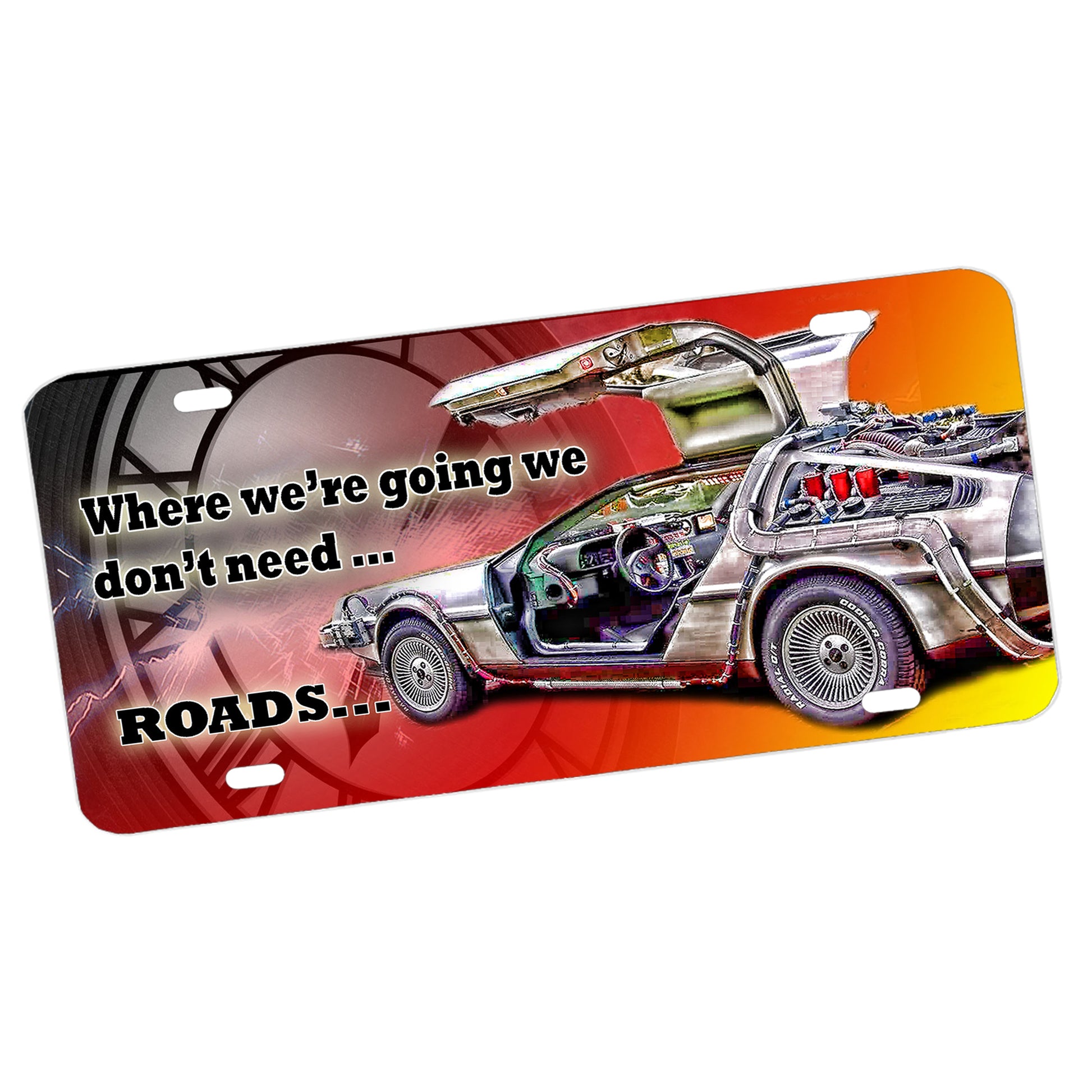 LP-277 Back To The Future WEB License Plate