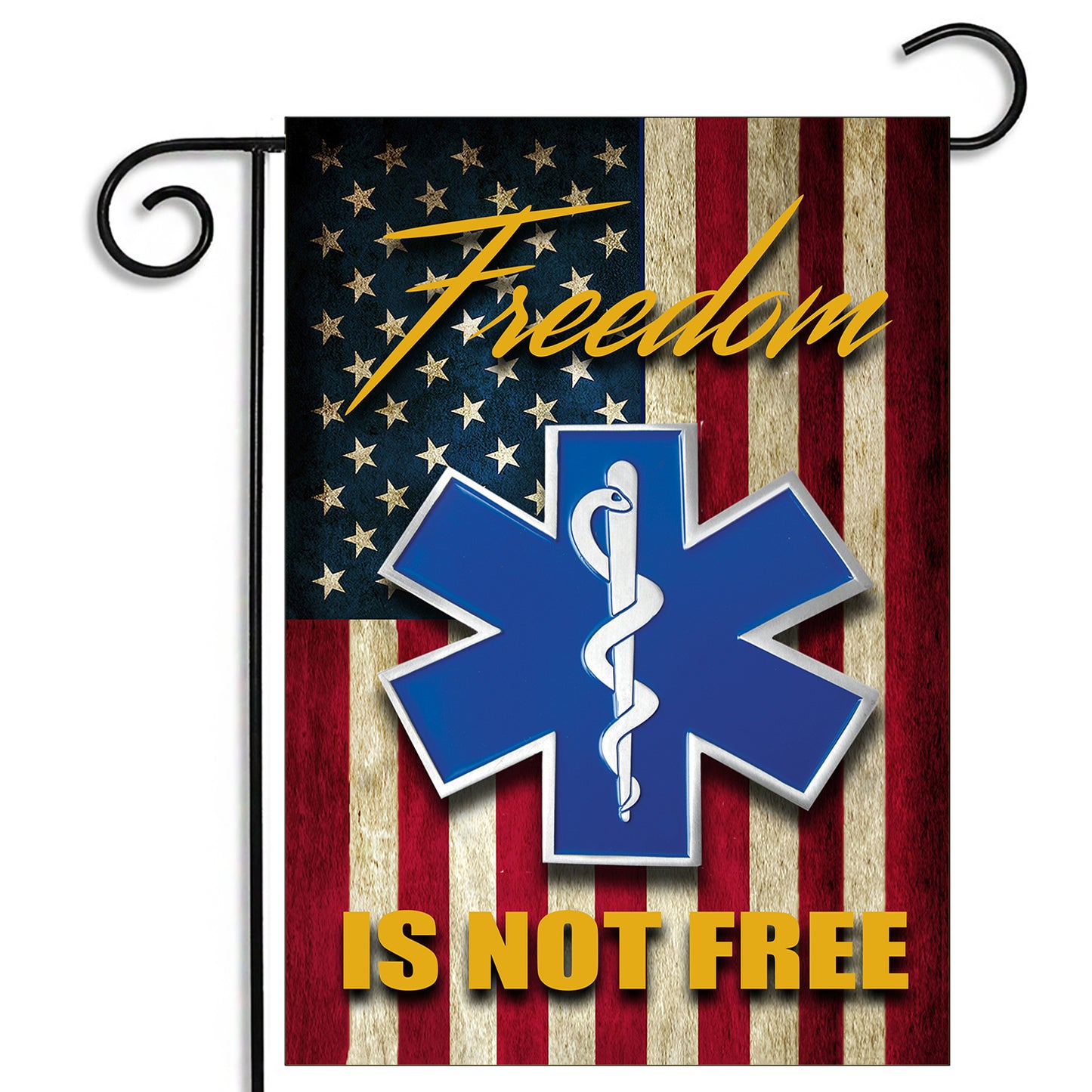 GFLG-010 First Responders - EMS  - Garden Flag Star of Life Paramedics