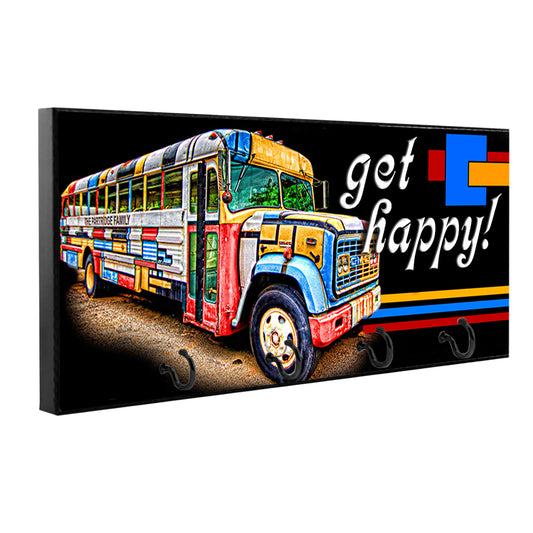 KH-061 Key Hanger - TV The Partridge Family Get Happy Bus