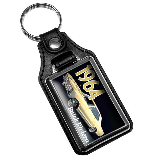 KR-054 Key Ring - 1964 Classic Buick Riviera Yellow