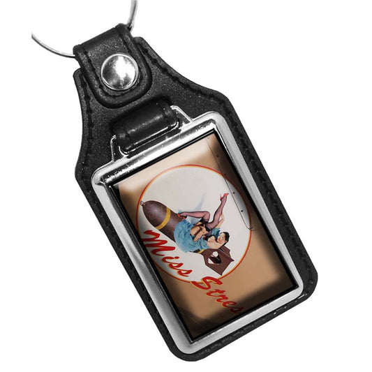 KR-057 Key Ring - USAF Air Force Nose Art Miss Stress