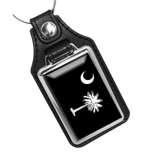 KR-068 Key Ring - South Carolina State Palm Tree Moon