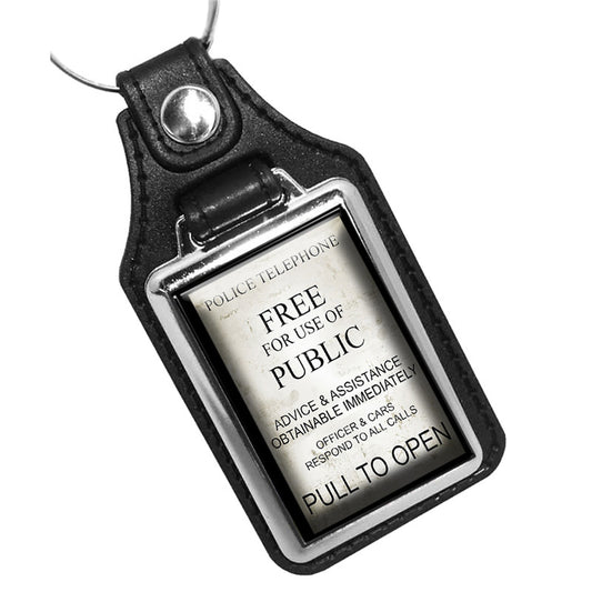 KR-075 Key Ring - TV Show Tardis Booth Free For Public Use
