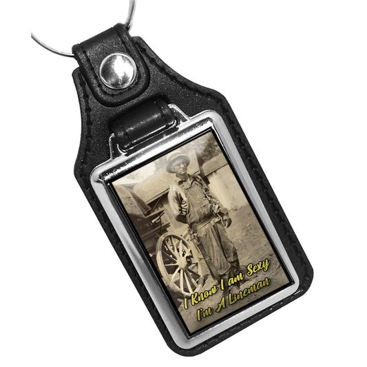 KR-1017 Key Ring - I Know I'm Sexy Because I'm A Line Man
