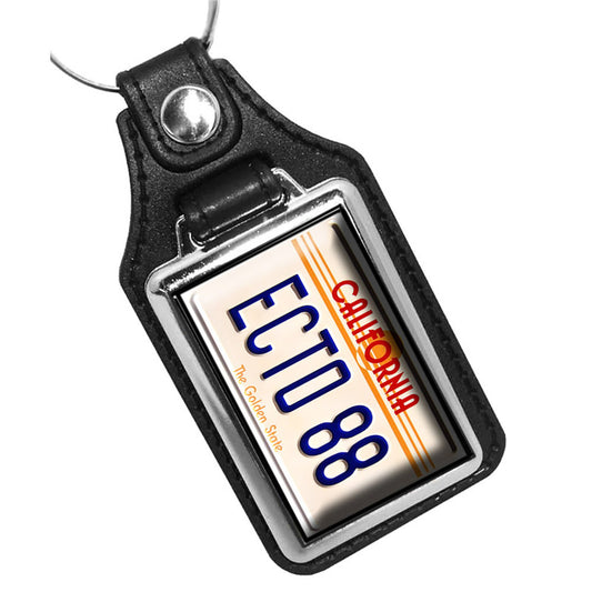 KR-1024 Key Ring - Back To The Future Delorean Time Machine ECTO 88