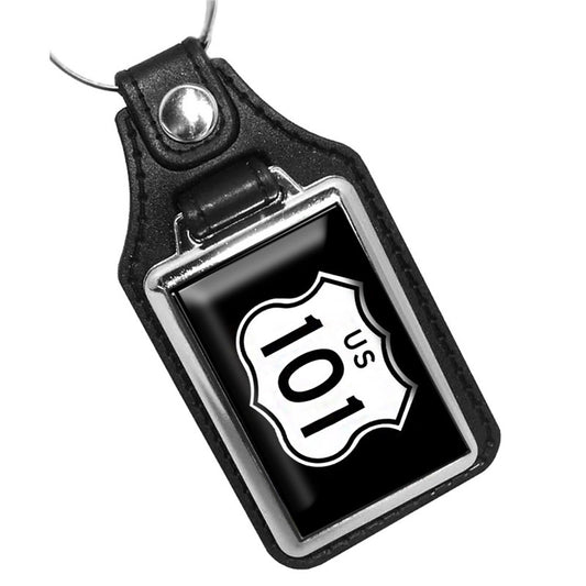 KR-1031 Key Ring - West Coast Street Sign US 101 Design