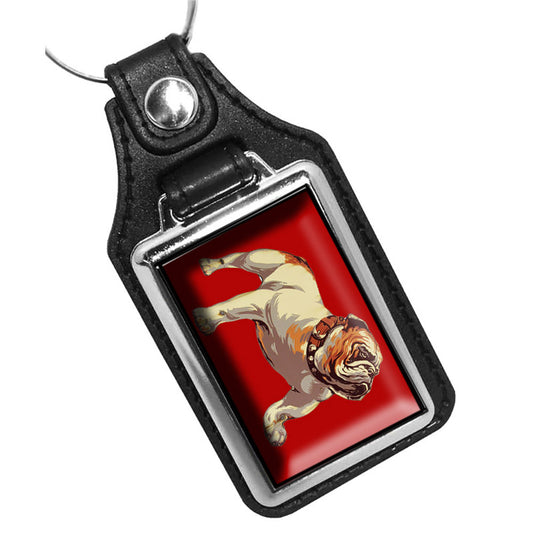 KR-1035 Key Ring - Vintage 1940 Bull Dog Mack Truck Design