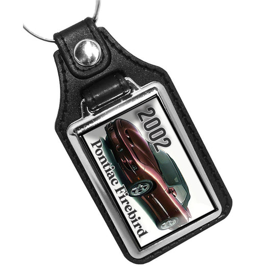 KR-1081 Key Ring - Classic 2002 Pontaic Firebird Maple Red Design