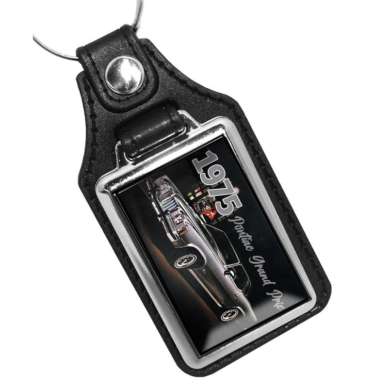 KR-1106 Key Ring - Classic 1975 Pontiac Grand Prix Gray
