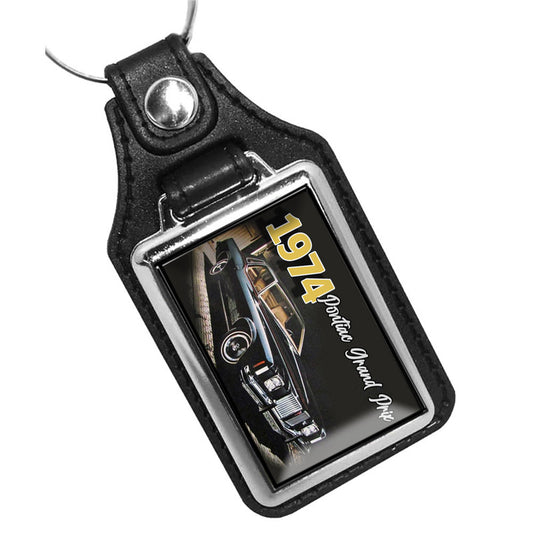 KR-1112 Key Ring - Classic 1974 Black Pontiac Grand Prix