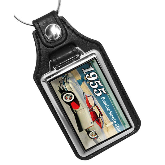 KR-1120 Key Ring - Classic 1955 Pontiac Strato Star Design