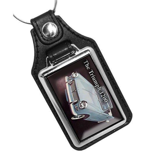 KR-1121 Key Ring - Vintage  1965 Triumph 1200 Convertible Sports Car
