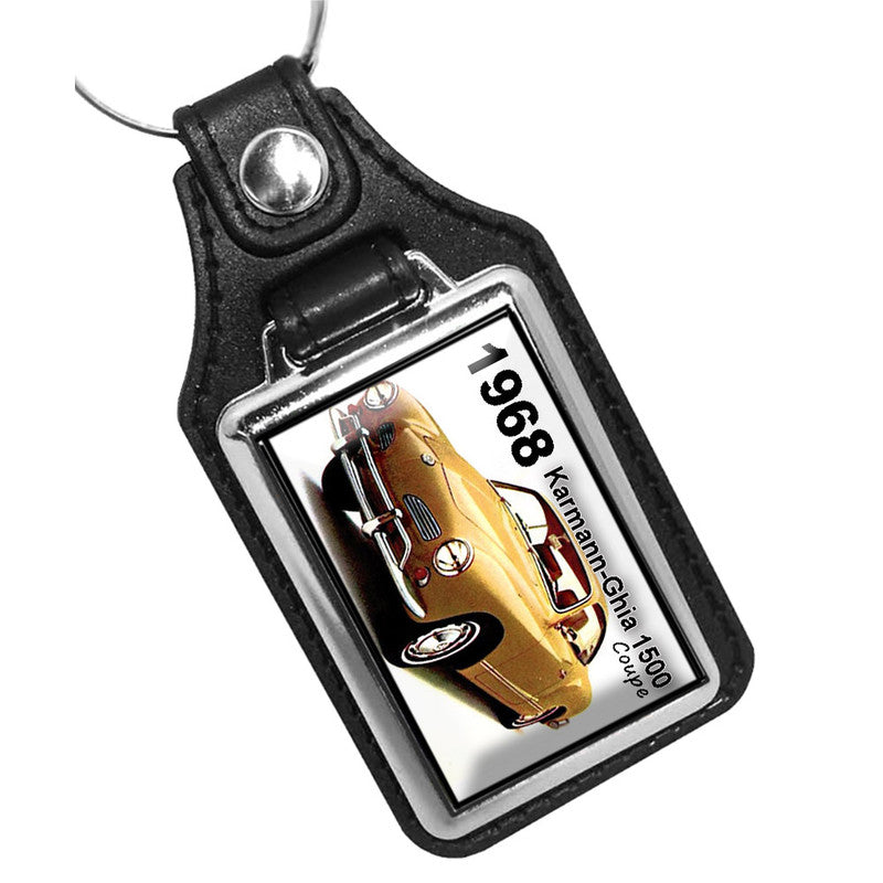 KR-1130 Key Ring - Classic 1698 Karmann-Ghia 1500 Coupe