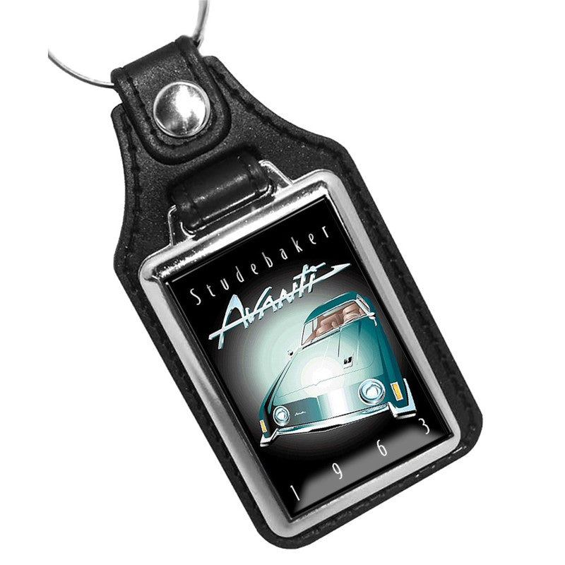 KR-1160 Key Ring - Classic 1963 Studebaker Avanti Brochure Design
