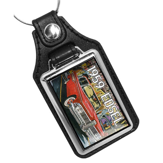 KR-1201 Key Ring - Classic 1959 Edsel Red Luxury Car