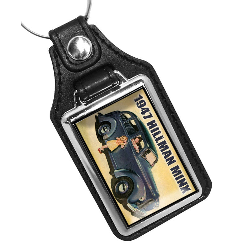 KR-1202 Key Ring - Classic 1947 Hillman Minx Motor Car