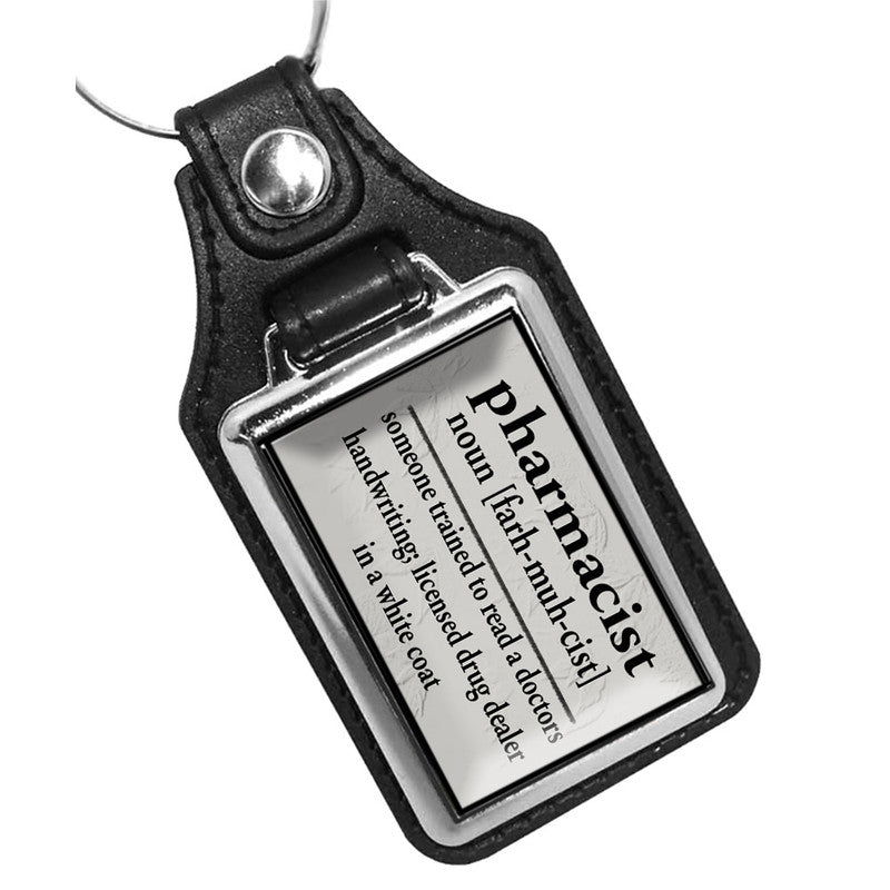 KR-1216 Key Ring - Novelty Pharmacist Saying Definition of Pharmacist