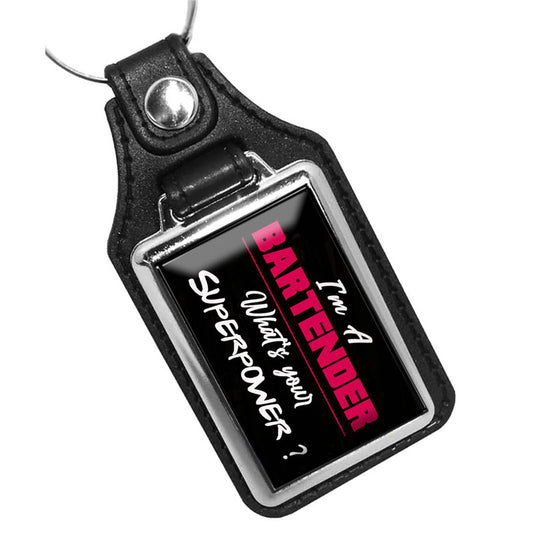KR-1218 Key Ring - Novelty I'm A Bartender What's Your Superpower