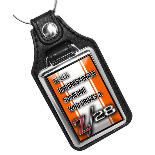 KR-1256-1 Key Ring - Classic 1969 Camaro Z/28 Orange with Stripes